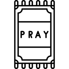 Wall Mural - Pray Icon