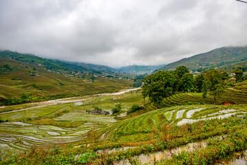 Sa Pa - Vietnam. December 05, 2015. Sa pa is very popular destination for trekking, Vietnam.