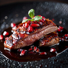 Wall Mural - Pomegranate Glazed Duck Breast