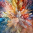Abstract colored background, the explosion of powder paint and flour combined together in bizarre multi-colored cloud forms. v 6.0 - Image #1 @amir manzoor