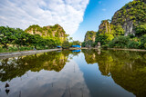 Fototapeta Przestrzenne - Ninh Binh Province - Vietnam. December 06, 2015. South of Hanoi, Ninh Binh province is blessed with natural beauty, cultural sights and the Cuc Phuong National Park, Vietnam.