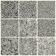 Collection of grainy noise seamless pattern set