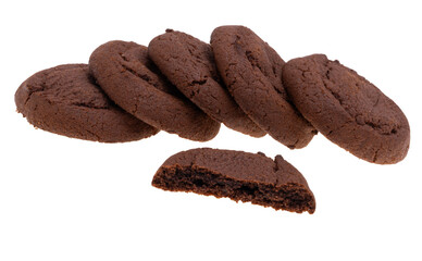 Wall Mural - brownie cookies isolated