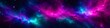 Abstract surrealistic illustration galaxy nebula in purple colors. Background for banner design, poster, website header, space for text.