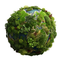 Wall Mural - world full of green trees on earth
