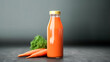 A bottle of carrot juice