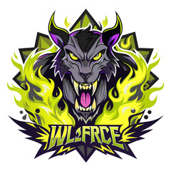 Wall Mural - Fierce and Fearless: Angry Animal Face T-Shirt Designs