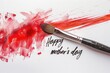 Happy mother's day watercolor text sign