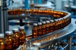 Inside a Pharmaceutical Vial Production Line: Assembly Process and Quality Control Measures. Concept Pharmaceutical Vials, Production Line, Assembly Process, Quality Control