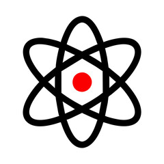 Atom icon on a Transparent Background