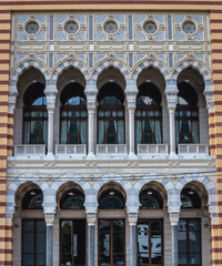 Sticker - Famous Vijecnica building in Sarajevo, Bosnia and Herzegovina, Bosnia and Herzegovina