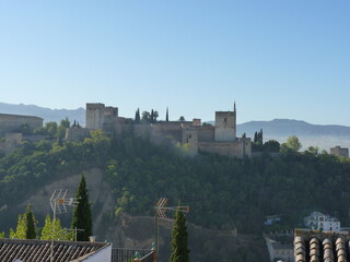 Canvas Print - Vue château Grenade Andalousie 