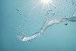 © Random_Mentalist - Splashes bouncing on the water's surface and bubbles in the water