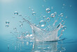 © Random_Mentalist - Splashes bouncing on the water's surface and bubbles in the water