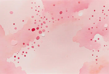 Poster - cute pink watercolor illustration 