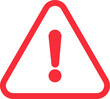 Warning danger triangle icon in line isolated on transparent background hazardous vector apps and website material symbol in trendy style. Globally Harmonized System All classes caution