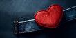 © imran - Amore in dettaglio lo squisito design della nostra toppa rossa a forma di cuore,