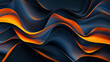 A black and orange wave pattern. The wave is long and has a lot of detail