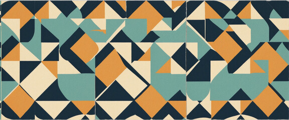 Wall Mural - Colorful trendy checker board square seamless pattern collection. Set of geometric pastel square background in vintage 90s style. 