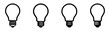 Light Bulb icon set, Idea icon symbol EPS 10 vector