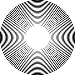 Circle line gradient. Geometric design element