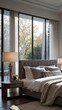 Tranquil Retreat: Sophisticated Bedroom with Plush Textures