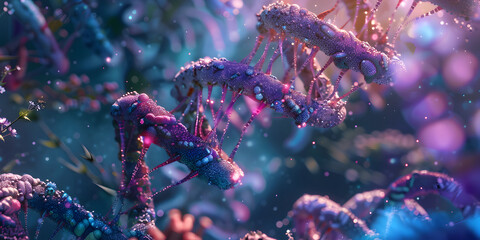 A Detailed Look at Chromosomes Up Close , Unveiling Genetic Structures in Close Proximity , A Close-Up View of Chromosomal Complexity