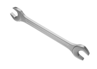 Poster - 3D Rendered Realistic Wrench on Transparent Background