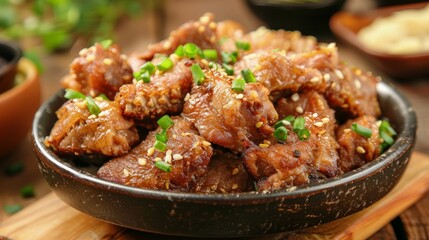 Fried Streaky Pork or Crispy Pork or Deep Fried Pork Belly with Garlic