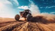 © Ilmi - off-road racing. The concept of adventure and travel. Outdoor activity. drive on desert