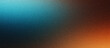 © AdGraphics - Grainy noisy texture brown orange blue poster background, dark moody teal turquoise aquamarine grunge retro backdrop design smooth color gradient banner