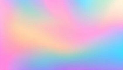 Wall Mural - holographic unicorn gradient. trendy neon pink purple very peri blue teal colors soft blurred backgr