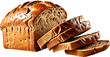 rye bread isolated on transparent background.generative AI