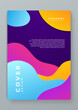 Colorful colourful cover design abstract with shapes