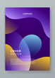Colorful colourful cover design abstract with shapes