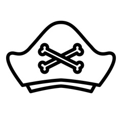 Sticker - pirate hat icon 