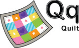 Fototapeta Dinusie - Illustration Isolated Alphabet Letter Q-Quilt