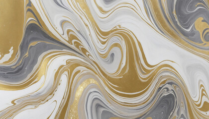 Wall Mural - Luxury gold, white and gray marble colorful background