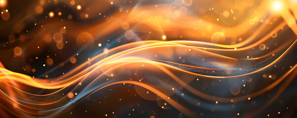 Wall Mural - abstract background with glowing lights ai generative