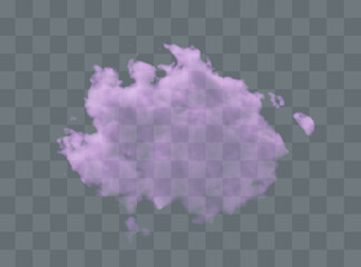 Transparent special effect stands out with fog or smoke. White cloud vector.