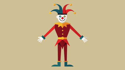 Wall Mural - funny clown with a smile