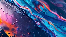 Abstract Colorful Background With Oil Drops.,.