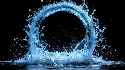 circle splash background