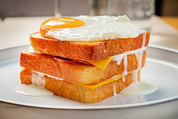 Sticker - toast with egg and cheese