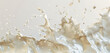 Milk splattered with a bar on a clear backdrop, stock image of a clipping path