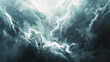 Sci-Fi storm. Computer generated abstract texture. flat