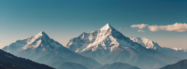 Default a beautiful view of mountains in sunny day cloudy sky. panorama of the mountains. The Landscape and mountain of Himalayas of Arunachal Pradesh. mountains with sunny day. hills. snowy mountains