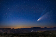 Comet Neo-Wise In The Sky