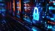 © pattozher - key on monitor screen, cybersecurity concept