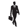 © Shahanur - Lawyer with briefcase and gavel silhouette clipart